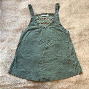 Olive green edgy tank top